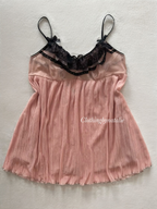 Coquette Nude Mesh Babydoll Size M