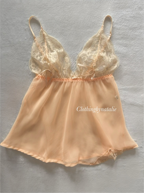 Soft Orange Chiffon Cami Size S