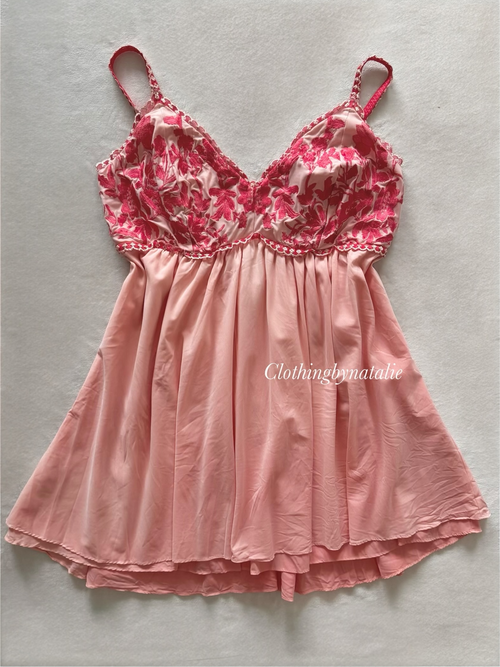 Soma Pink Nylon Babydoll Size L