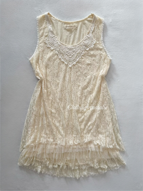 Cream Lace Babydoll Size S