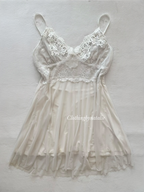 Fairy White Mesh Babydoll Size S