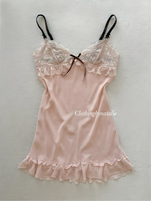 Hunt Pink Chiffon Slip Size S