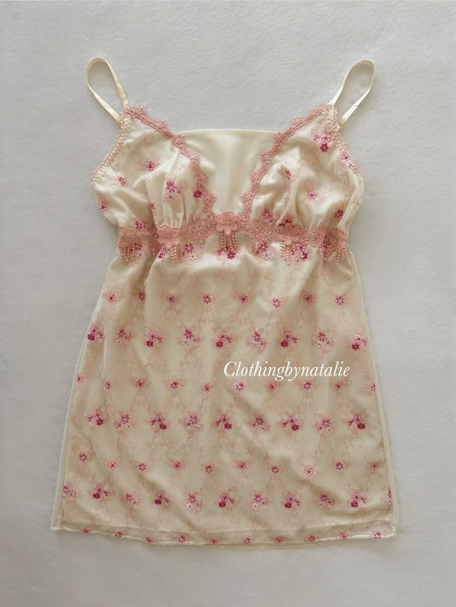 Amphi Embroidery Mini Dress Size S