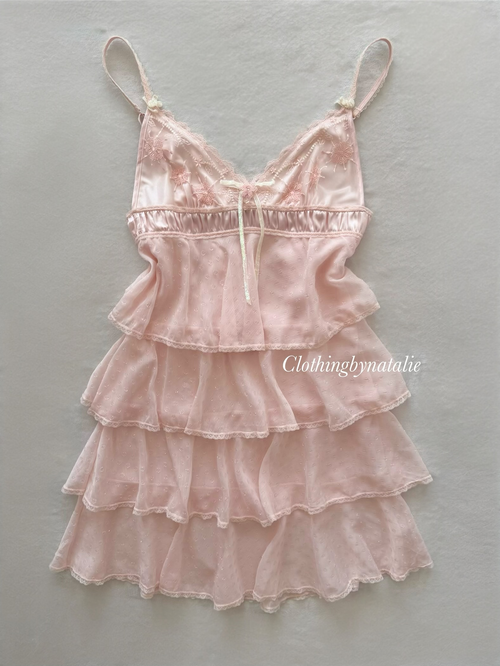 Fairy Tutu Pink Chiffon Babydoll Size S