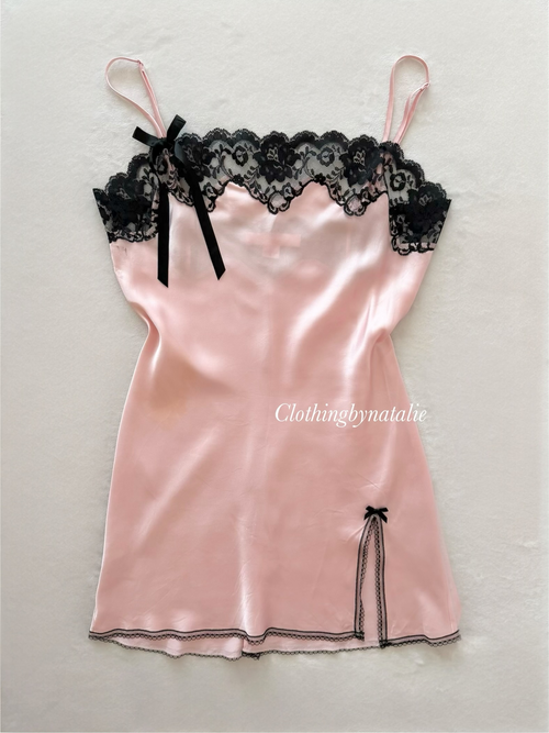 Victoria’s Secret Pink Satin Mini Dress Size S