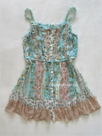 Whimsical Blue Chiffon Babydoll Size M