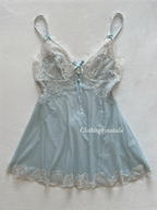 Fairy Blue Sheer Mesh Babydoll Size S