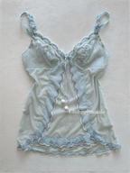 Blue Sheer Mesh Slip Size S/small M