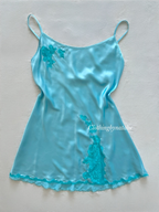 VS Blue Satin Mini Dress Size M