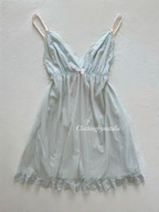 Coquette Blue Mesh Babydoll Size M