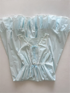 JC Penny Blue Cotton Maxi Nightgown Size M