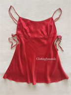 Victoria’s Secret Orange SILK Mini Dress Size XS/S