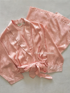Victoria’s Secret Orange Brocade Satin Robe Size S/M/L