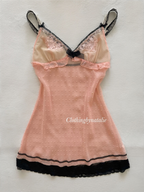 Orange Sheer Chiffon Slip Size S