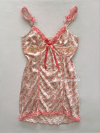 Vintage Satin Mini Dress Size S