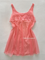 Van Raalte Orange Nylon Babydoll Size S