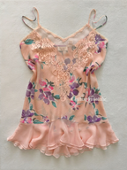 Victoria’s Secret Orange Floral Babydoll Size M/small L
