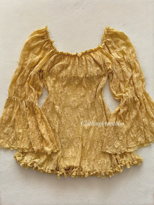 Escanté Stretchy Lace Babydoll Size M