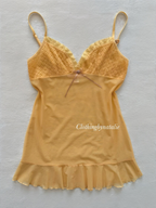 Victoria’s Secret Orange Sheer Mesh Slip Size S