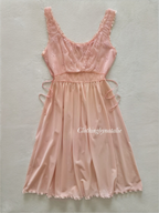 Artemis Orange Nylon Mini Gown Size M