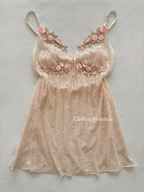 Fairy Embroidery Lace Slip Size S/M