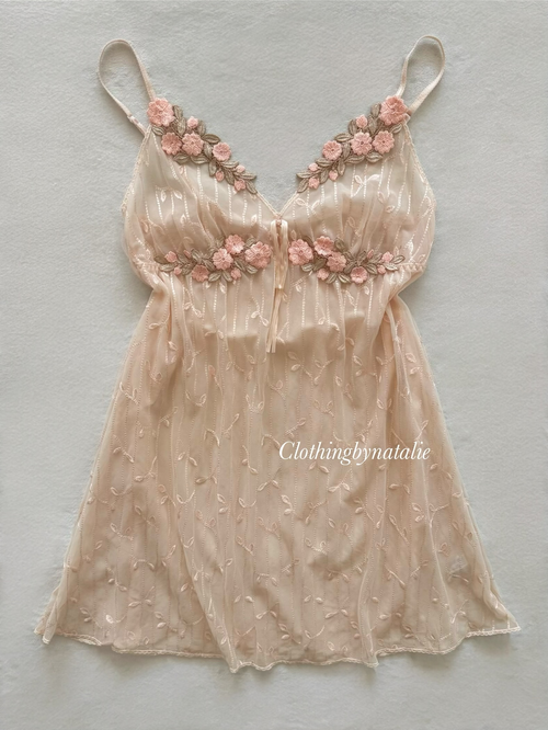 Fairy Embroidery Lace Slip Size S/M