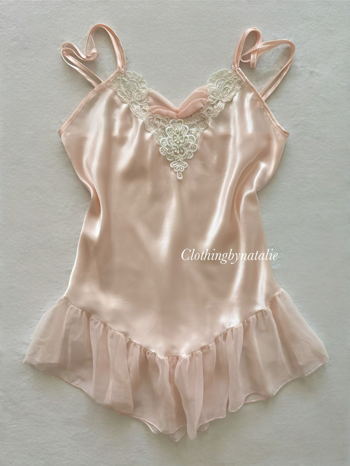 Cine Star Orange Satin Mini Dress Size M