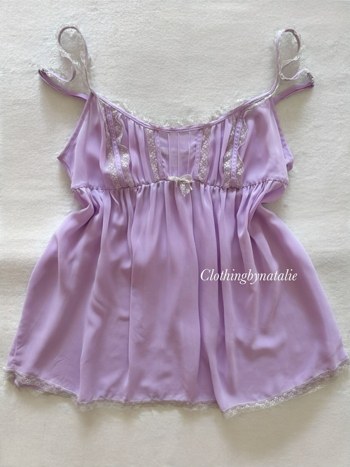 Victoria’s Secret Purple Chiffon Babydoll Size M