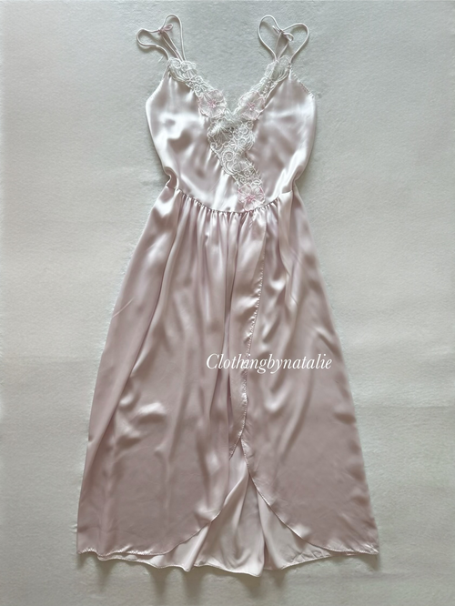 Donna Richard Purple Maxi Satin Gown Size M