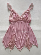 Lila Sheer Mesh Babydoll Size M