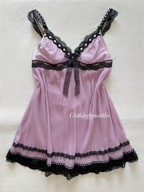 Black Lila Pleated Babydoll Size S/small M