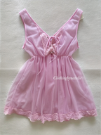 Vintage Lila Nylon Babydoll Size S/small M