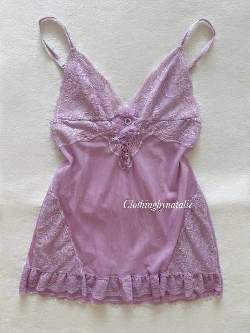 Lila Sheer Mesh Slip Dress Size XS