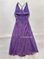 Victoria’s Secret Purple SILK Maxi Gown Size M