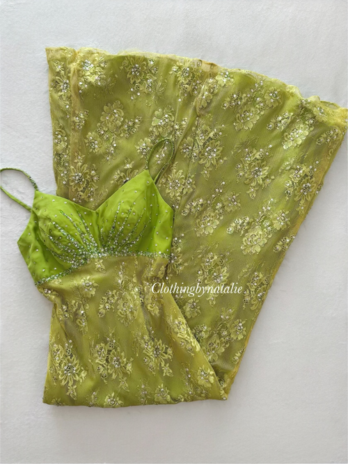 “Idea” Green Maxi Gown size S