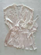 Linea Donatella Pink Peignoir Set size M