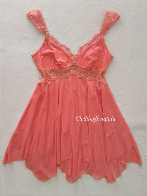 Fairy Orange Mesh Babydoll size S/M