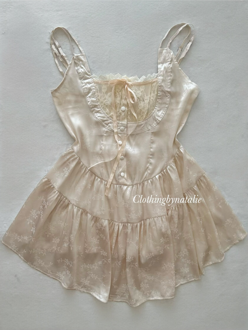 Brocade Satin Babydoll size M