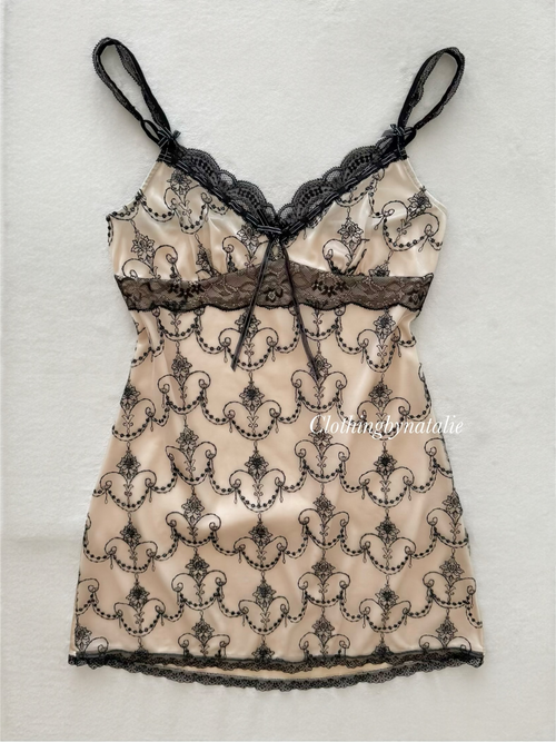 Oreo Satin Mini Dress size XS