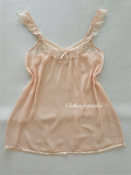 Fairy Orange Chiffon Babydoll size M/small L