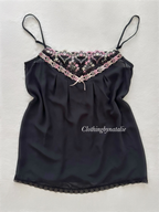 Black Chiffon Cami size S