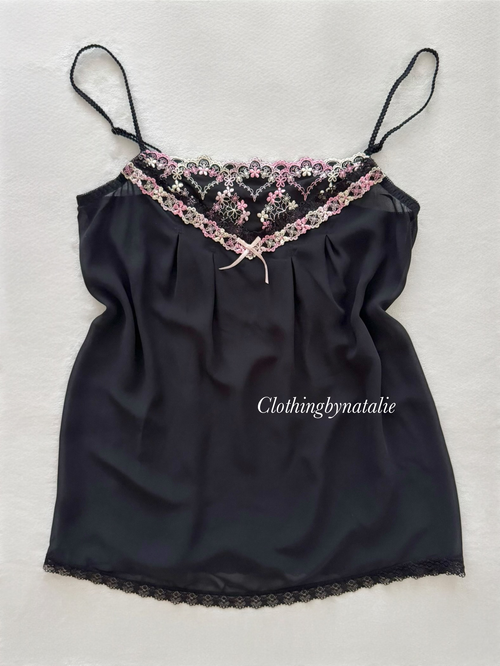 Black Chiffon Cami size S