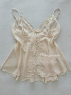 VS Light Orange Chiffon Babydoll size L