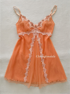 Orange Pleated Babydoll size S