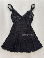 Private Luxury Black Lace Babydoll size M