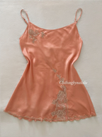 VS Orange Satin Mini Dress size S/M