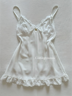 Snow White Sheer Chiffon Babydoll size S
