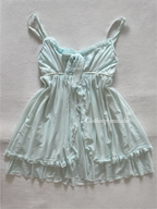 Ice Blue Mesh Babydoll size S