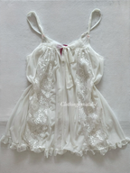 Betsey Johnson White Mesh Babydoll size S/M