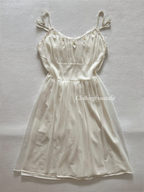 Vintage Beige Nylon Babydoll Gown size S